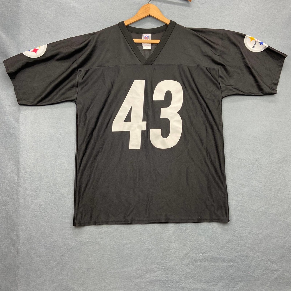 NFL Players Pittsburgh Steelers Legend Troy Polamalu Jersey Men’s Size Large